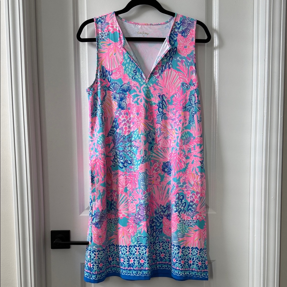 Lilly Pulitzer Johanna Cover Up Dress in “Splendor in the Sand”